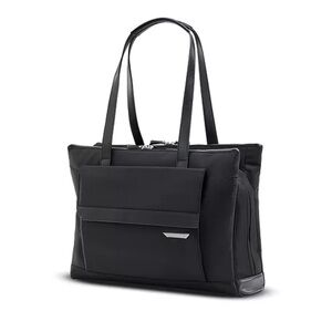 Samsonite Just Right Carryall Bag Black Tote Travel Zipper Pockets RFID